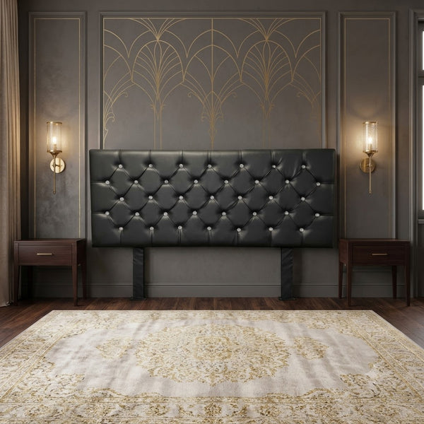 Luxury Tufted Upholstered Headboard