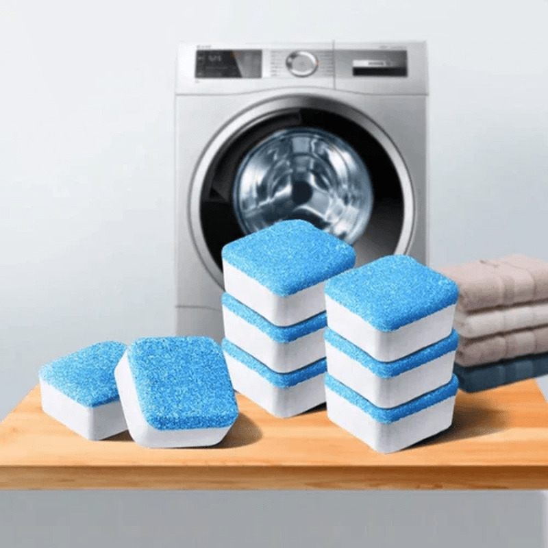 12-Piece Effervescent Washing Machine Cleaning Blocks for Easy