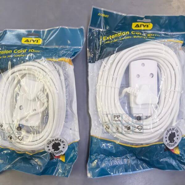 Perfect Dealz 10M 2 Socket Electric Extension Cord