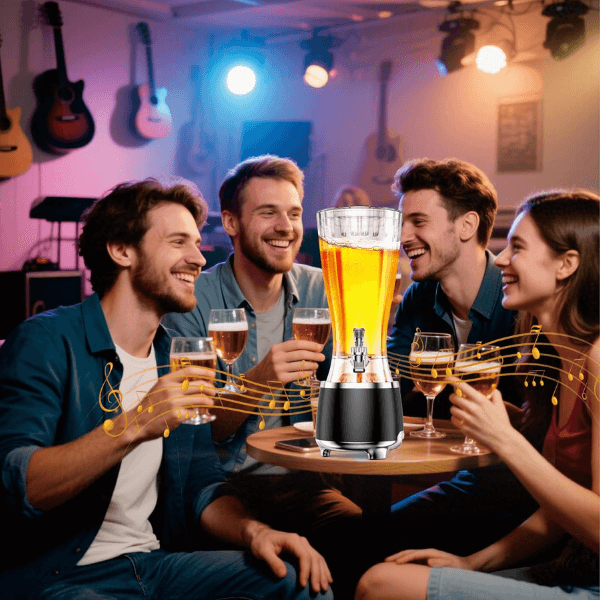 Perfect Dealz 2.5L Beer Cannon Dispenser with Built-in LED Speaker