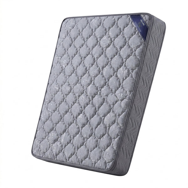 1.8M Double Comfort Mattress 1.5M Double Comfort Mattress with a quilted grey surface, designed for comfort and space efficiency in medium-sized bedrooms.