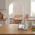 Wireless Video Baby Monitor with LCD Screen displaying a baby in a crib in a well-lit kitchen setting.