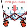 Perfect Dealz Outdoor Large Capacity Folding Wagon Truck Trolley with Tabletop