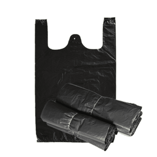10*100pcs Jumbo Black Plastic Bags image 1
