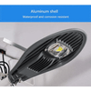50W Solar Motion Street Light showcasing aluminum shell, waterproof and corrosion resistant design.
