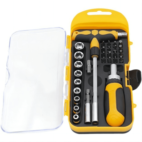 Perfect Dealz 29 Piece Ratchet Screwdriver Socket Wrench Combination Set