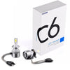 C6 LED Headlight H7 with packaging, showcasing high brightness for enhanced vehicle visibility.