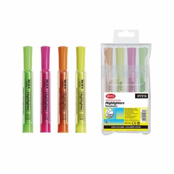 Perfect Dealz 4 Multicolour 5mm Highlighters