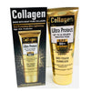 Collagen 60+ SPF Dry Touch Sunblock Cream 100ml in packaging, offering sun protection and skin nourishment.