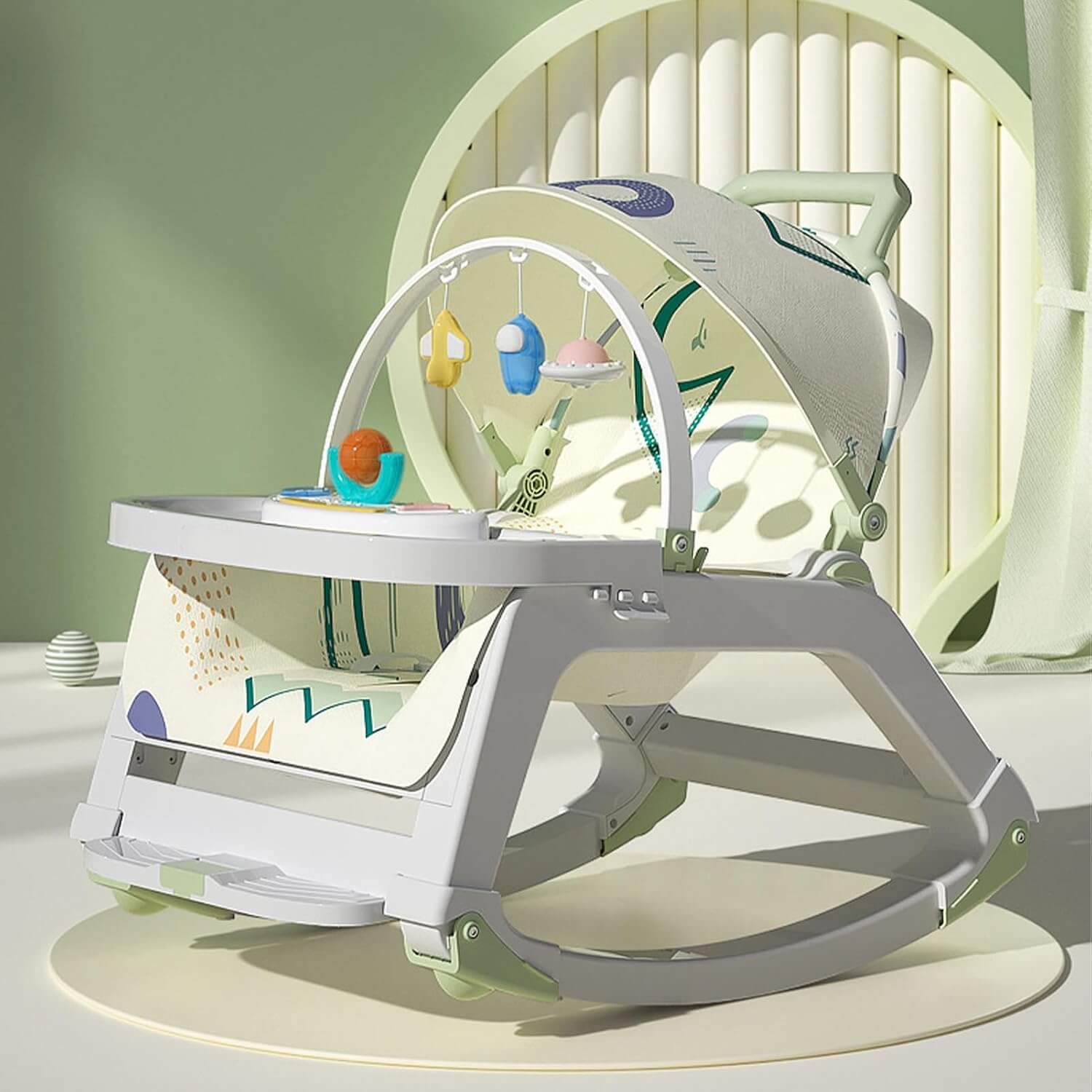 Self Rocking Chair Baby 5 in 1 Baby Rocking Chair | Perfect Dealz