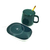Portable Coffee Ceramic Mug Set With Warming Coaster image 2
