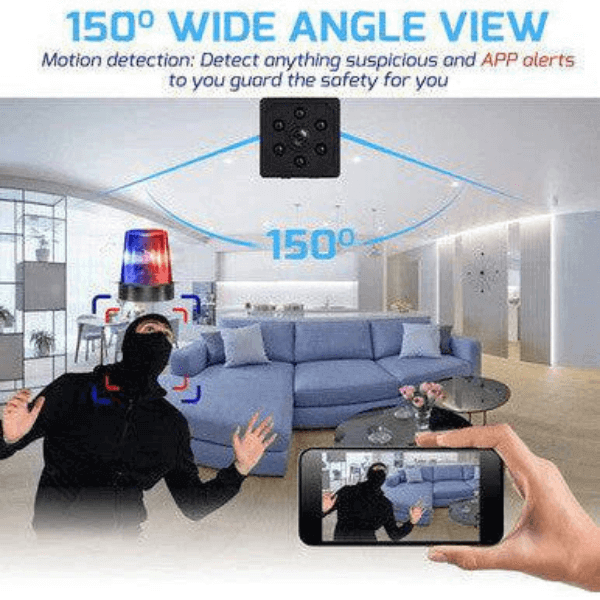 Perfect Dealz Compact Full HD Security Camera with Night Vision & Motion Alerts