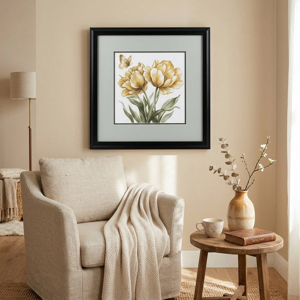 Framed Botanical Floral Wall Art Print