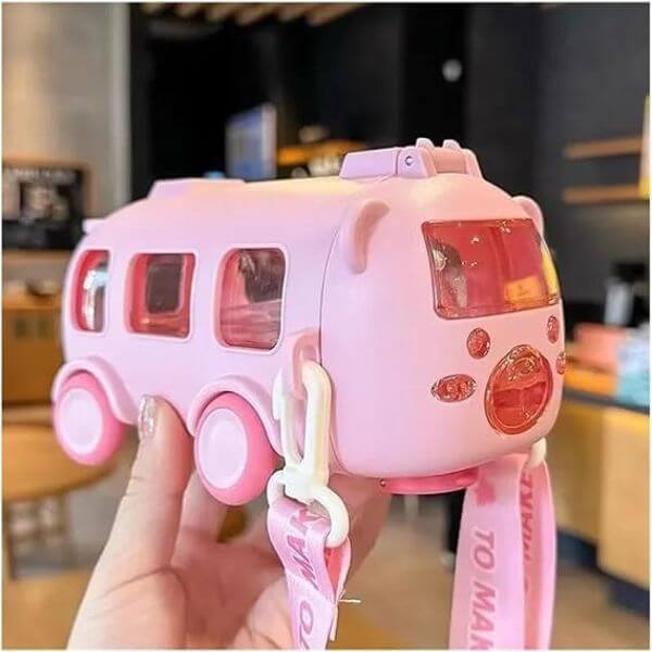 500ml Cute Bus Water Bottle for Kids image 3