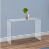 Perfect Dealz Crystal Clear Glass Console Accent Table