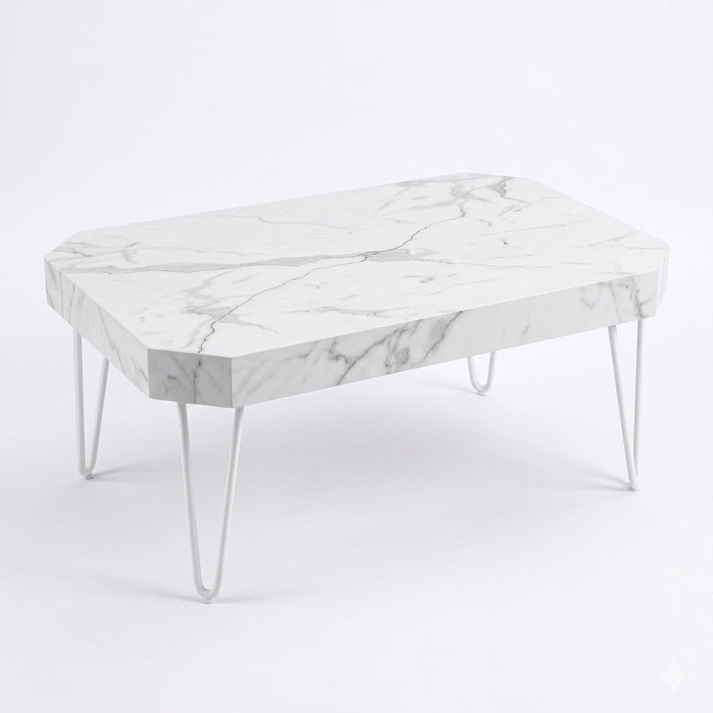 Mini Mabul Table Faux Marble Octagonal Mini Coffee Table – Perfect Dealz