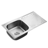 Perfect Dealz Single Bowl Stainless Steel Kitchen Sink with Drainboard