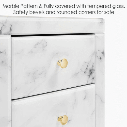 Perfect Dealz Marble 3 Drawer Pedestal