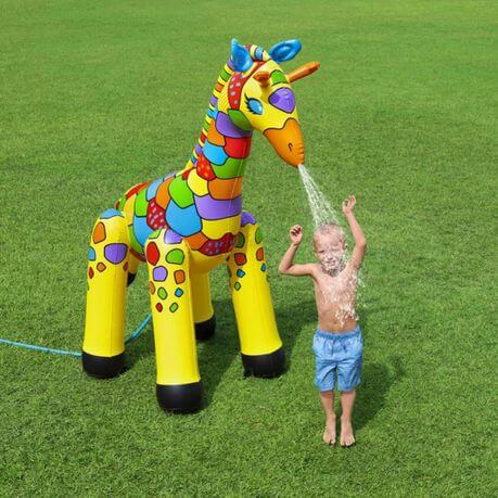 Children Interactive Activity Inflatable Giraffe Water Sprinkler image 1
