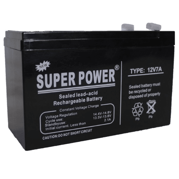 Perfect Dealz 12V 7A Super Power Sealed Rechargeable Battery