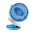 Mini Rechargeable Fan – Portable USB Personal Cooling in blue color, perfect for on-the-go cooling and personal comfort.