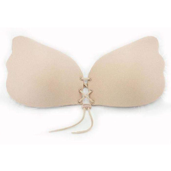 Front Draw String Cleavage Adhesive Bra image 4