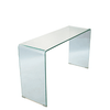 Perfect Dealz Crystal Clear Glass Console Accent Table