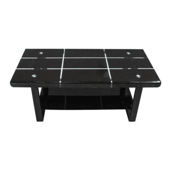 Perfect Dealz Edge Black Coffee Table with Storage