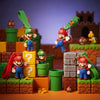 Colorful 3D Plumber Silicone Keychain design featuring Mario and Luigi characters on a playful video game backdrop.