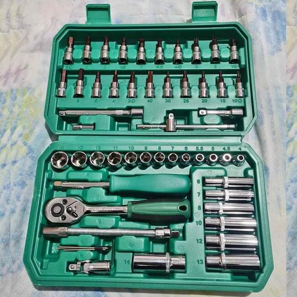 53 Pieces 1/4" Socket Set image 0