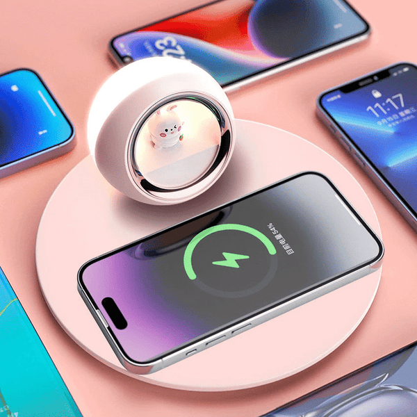 Creative 2-in-1 Wireless Charger & Night Light image 1