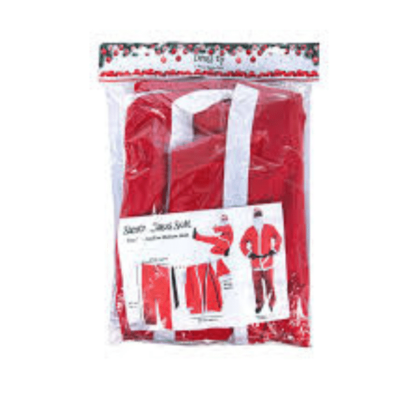 Classic 5-Piece Adult Santa Costume Set image 0