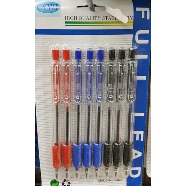 Perfect Dealz Pack of 8 Click Pens