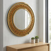 Crystal Teardrop Round Mirror