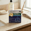 Herbal Anti-Smoking Patches packaging displayed on a countertop promoting health and aiding in quitting smoking.