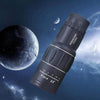 16x52 Monocular Telescope with Bag for Outdoor Sport Camping in a starry sky background.