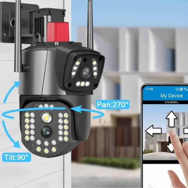 Outdoor Dual Lens Security Camera image 1