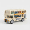 Electric Gear Retro Double-Decker Bus Toy showcasing interactive gears and classic design for imaginative play.