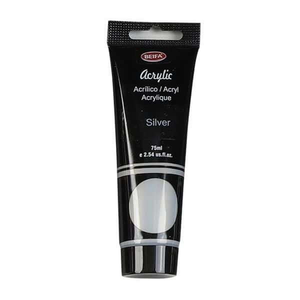 Acrylic Paint Silver 75ML image 0