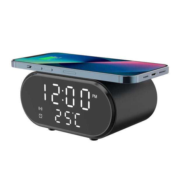 2 in 1 Alarm Clock and Wireless Charger image 0