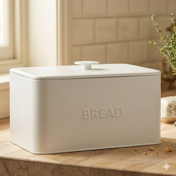 Matte Stainless Steel Bread Bin