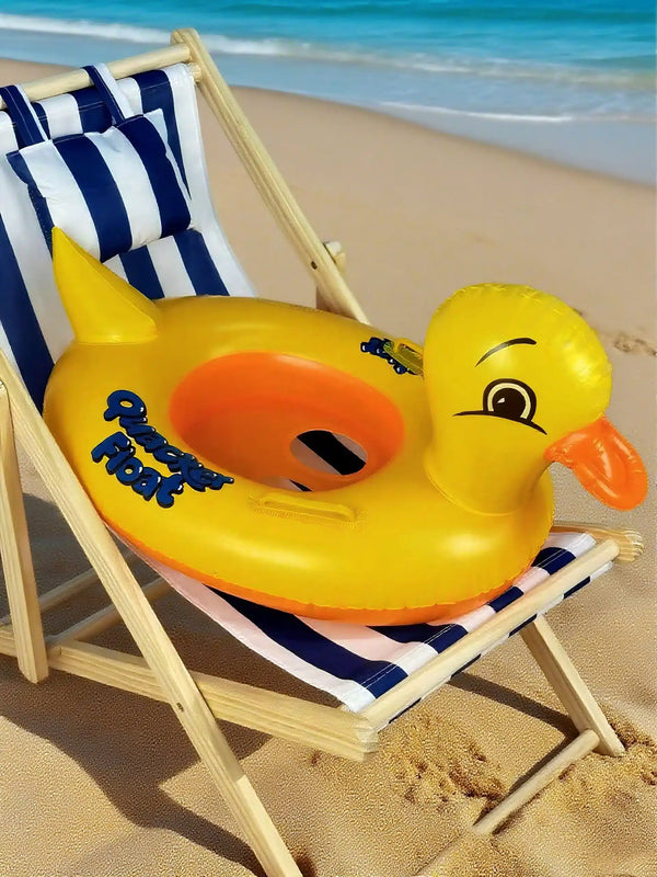 Baby Inflatable Yellow Duck Floating Ring with Handles image 2