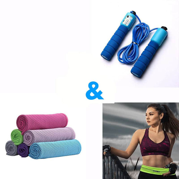 Waterproof Sports Pocket Plus Jump Rope Plus Quick Dry Towel image 0