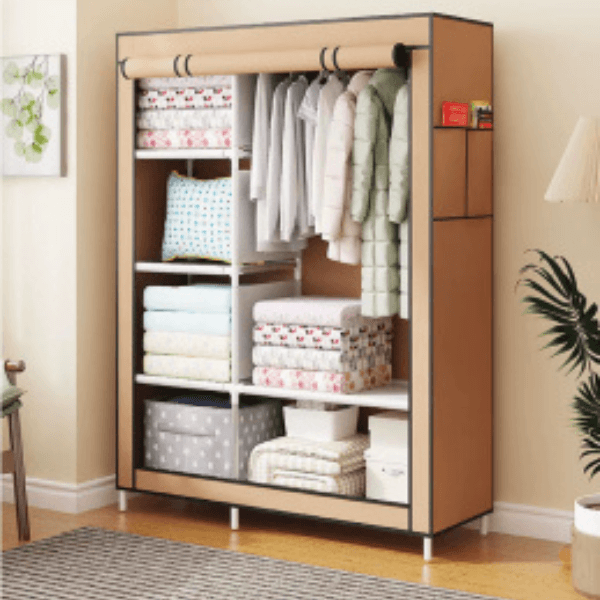 Perfect Dealz 6 Compartment DIY Detachable Lightweight Metal Closet Wardrobe Organizer