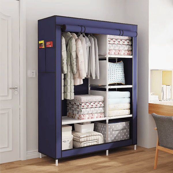 Perfect Dealz 6 Compartment DIY Detachable Lightweight Metal Closet Wardrobe Organizer
