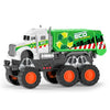 Friction Powered Eco City Garbage Truck with rugged design for imaginative play and recycling education.