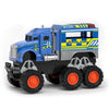Big Police Monster Truck Toy with detailed design and friction-powered wheels, perfect for imaginative play.
