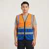 Man wearing a Pioneer Signaling Vest for enhanced visibility and safety in work environments.