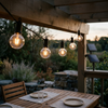 Outdoor Solar-Powered G40 LED Globe String Lights