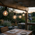 Outdoor Solar-Powered G40 LED Globe String Lights